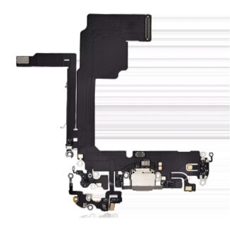 Ladebuchse Flexkabel für iPhone 15 Pro (Aftermarket Plus) (Natural Titanium)