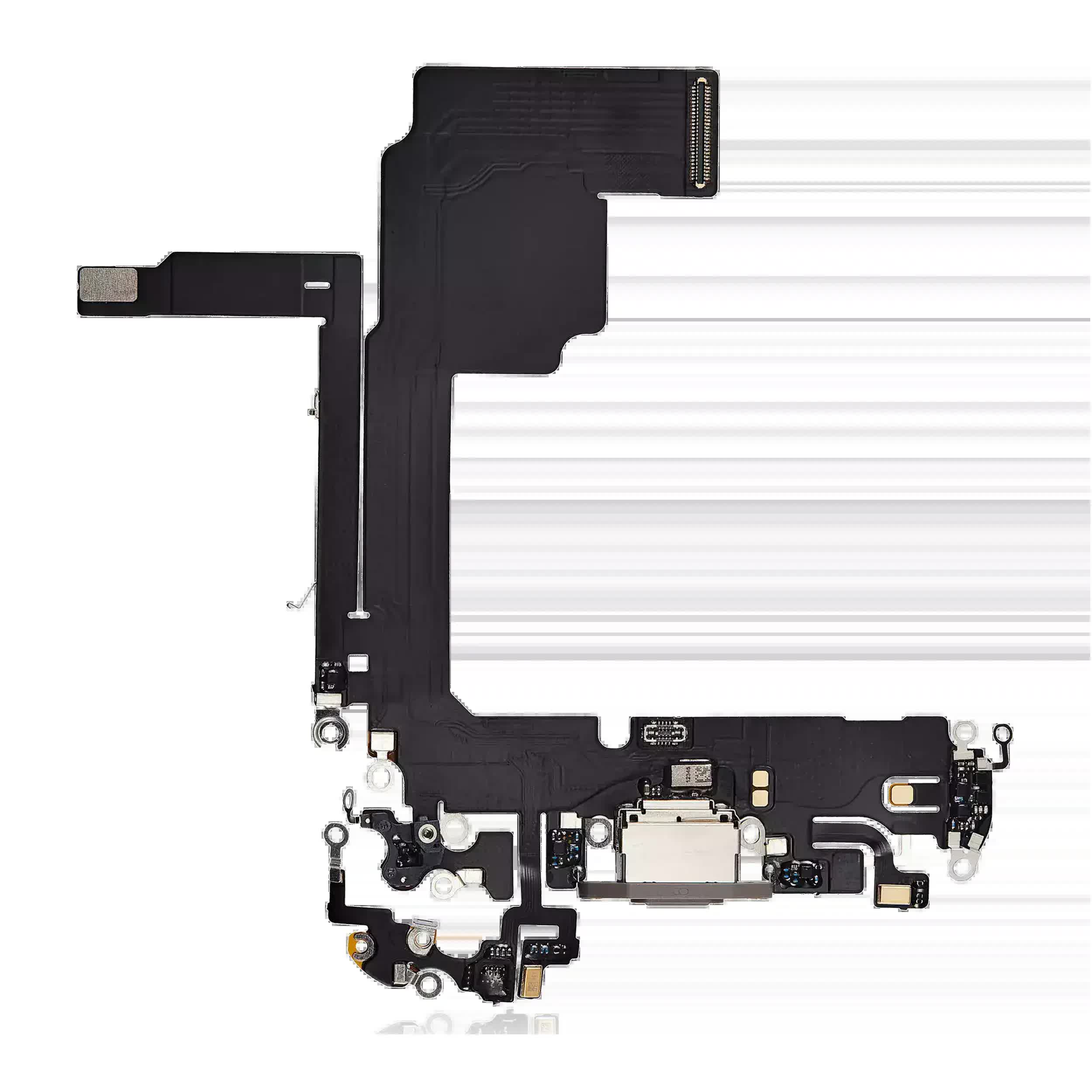 Ladebuchse Flexkabel für iPhone 15 Pro (Aftermarket Plus) (Natural Titanium)