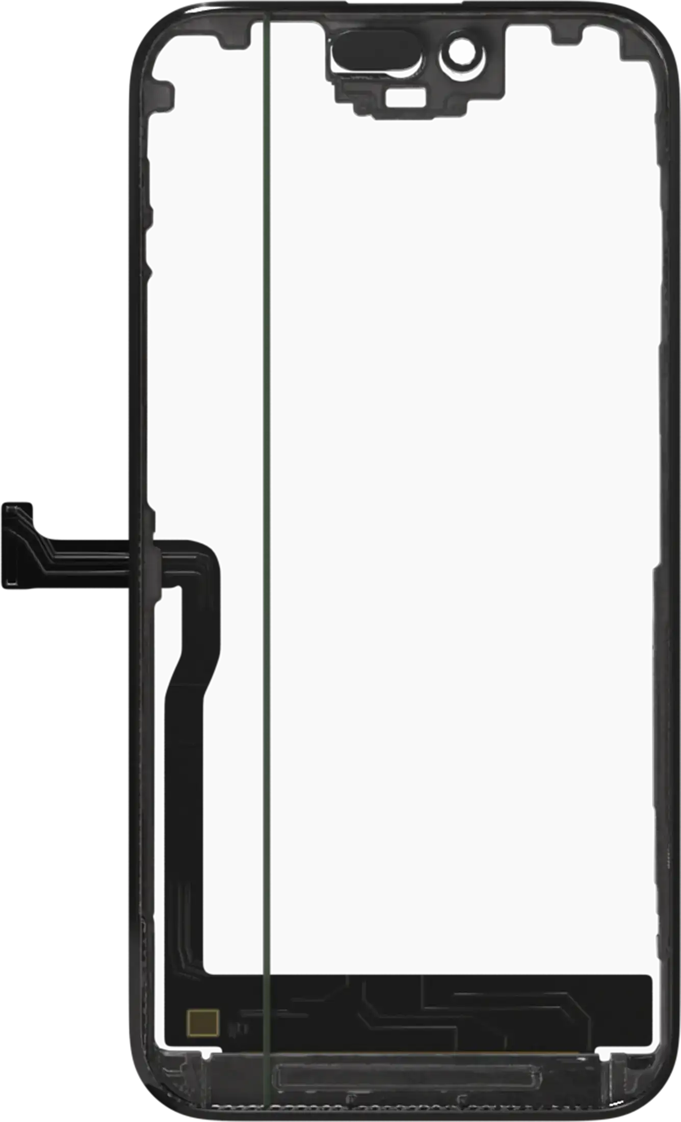 3 in 1 (Glas mit OCA vormontiert + Rahmen) für iPhone 15 Pro (OCA Master) – Bild 2