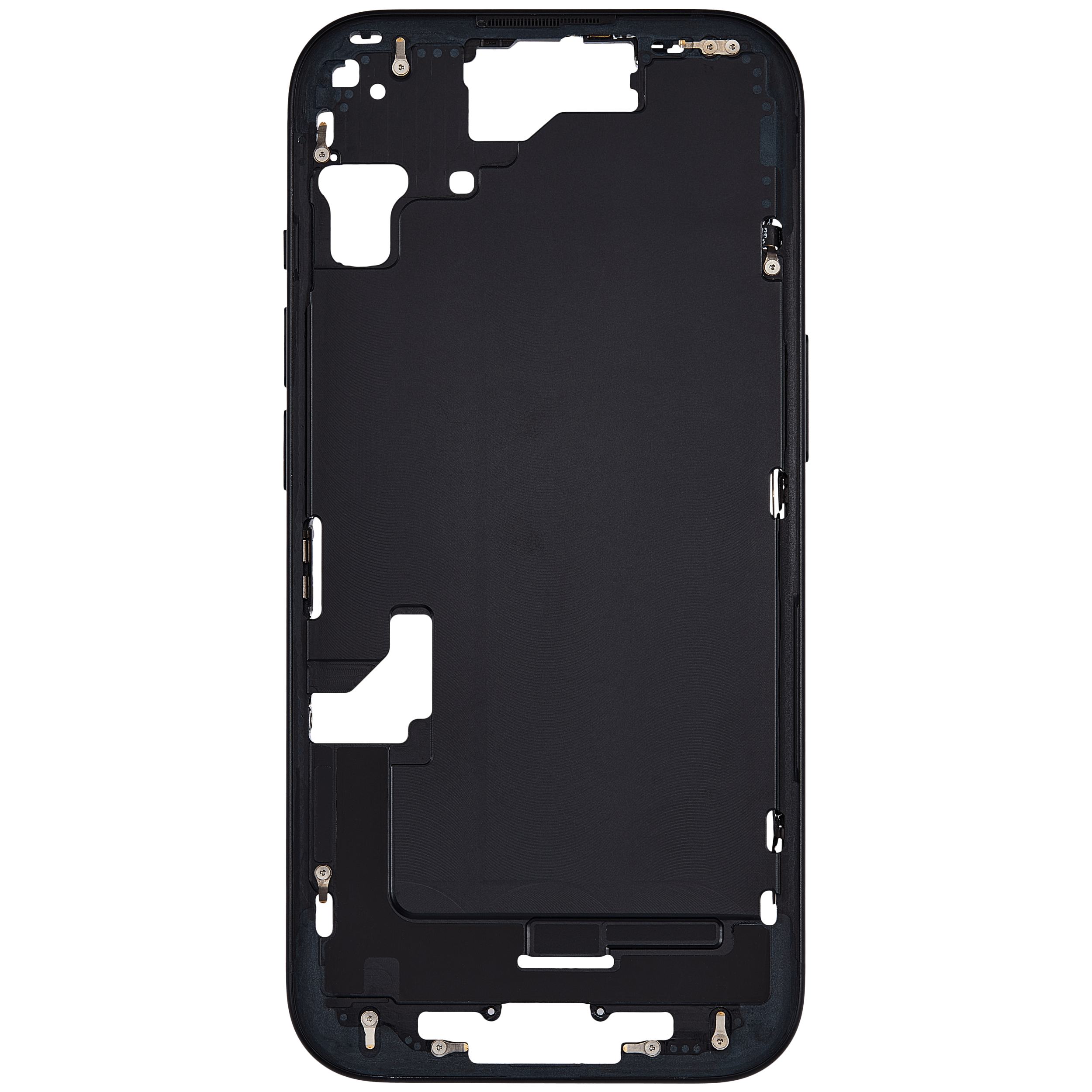 Mittelrahmen mit Kleinteilen für iPhone 15 (US-Version) (ausgebautes Originalteil: Grade A) (Black (Schwarz)) – Bild 3