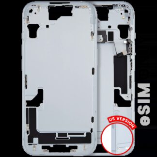 Mittelrahmen mit Kleinteilen für iPhone 15 (US-Version) (ausgebautes Originalteil: Grade A) (Blue (Blau))