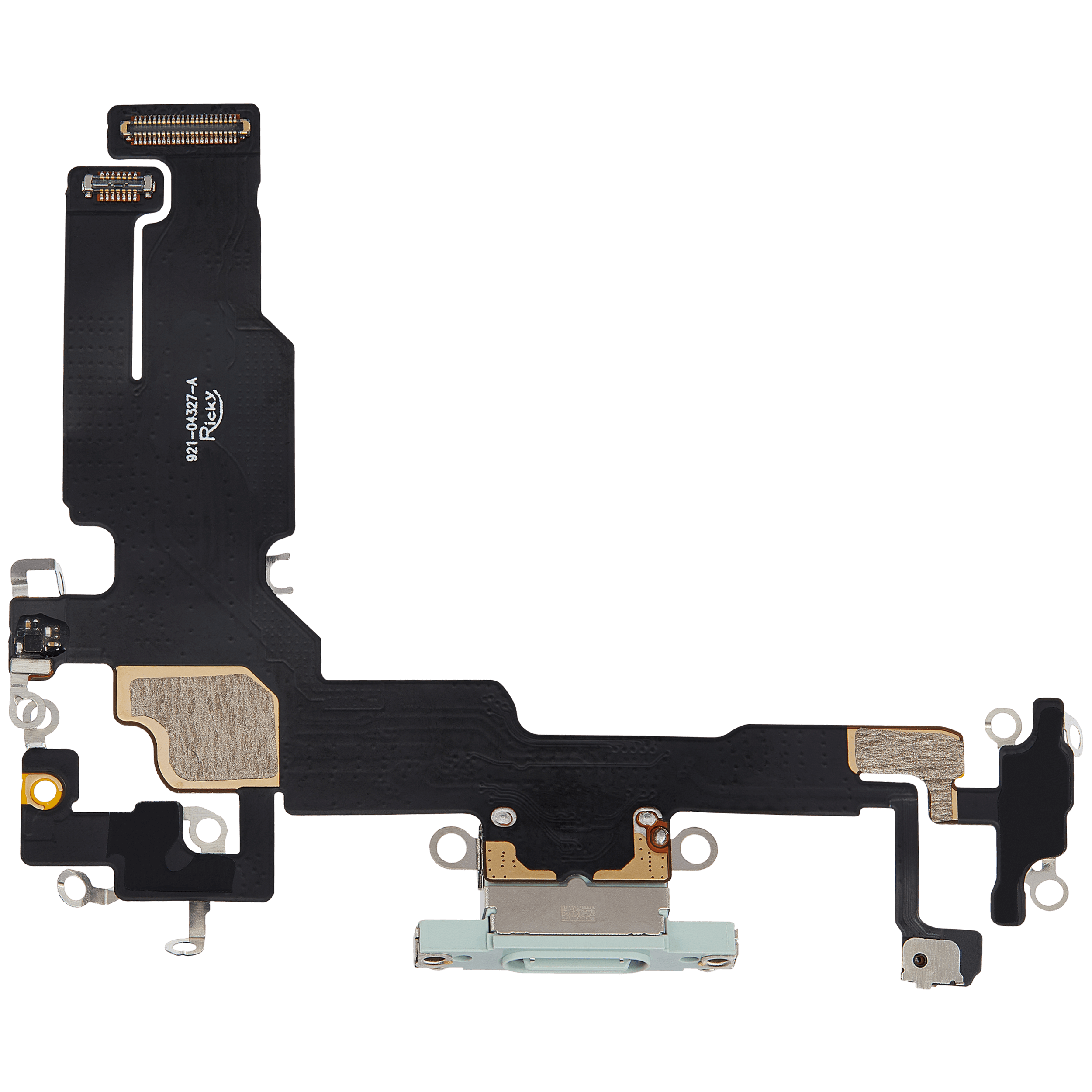 Ladebuchse Flexkabel für iPhone 15 (Aftermarket Plus) (Green (Grün)) – Bild 3