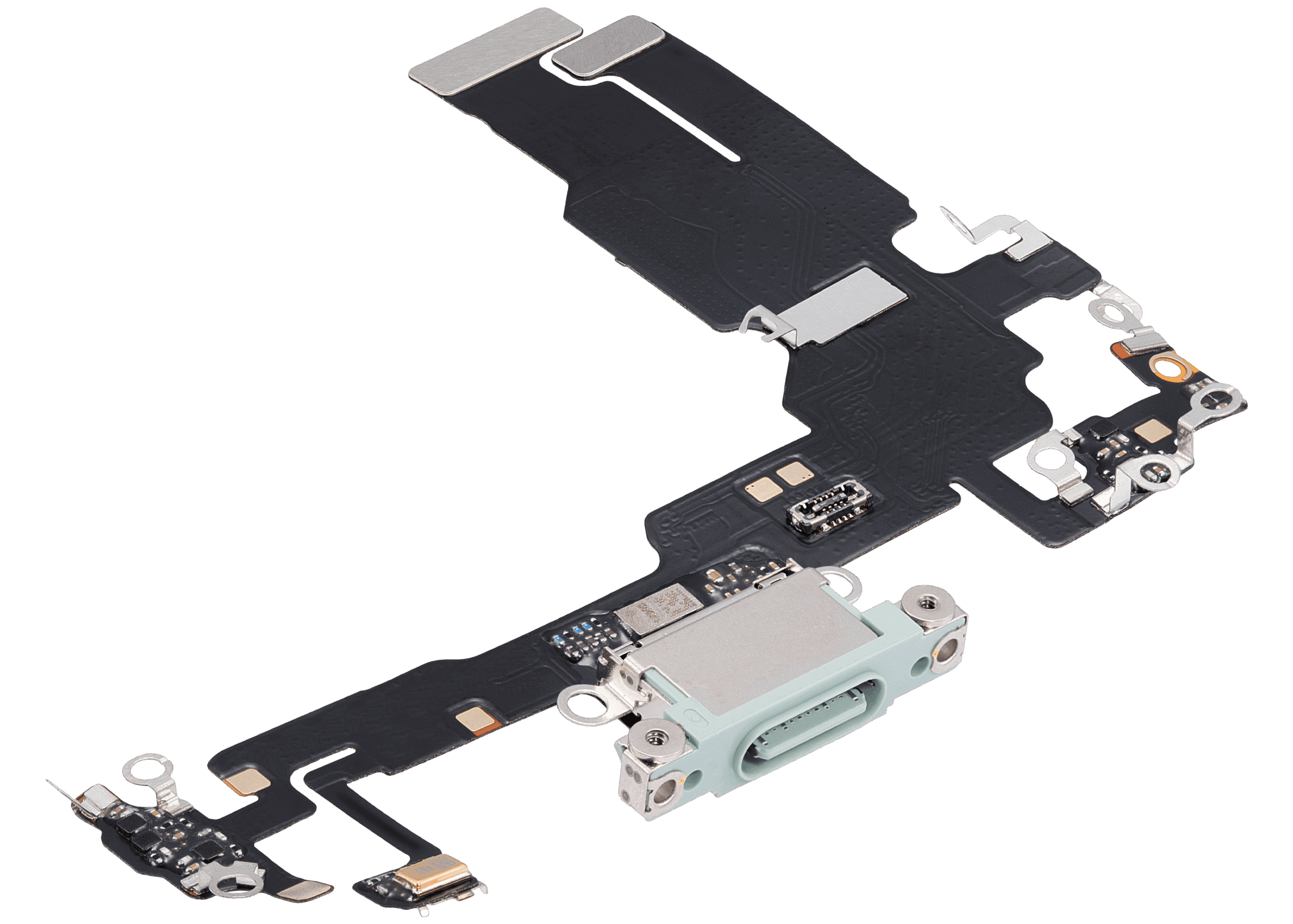 Ladebuchse Flexkabel für iPhone 15 (Aftermarket Plus) (Green (Grün)) – Bild 4