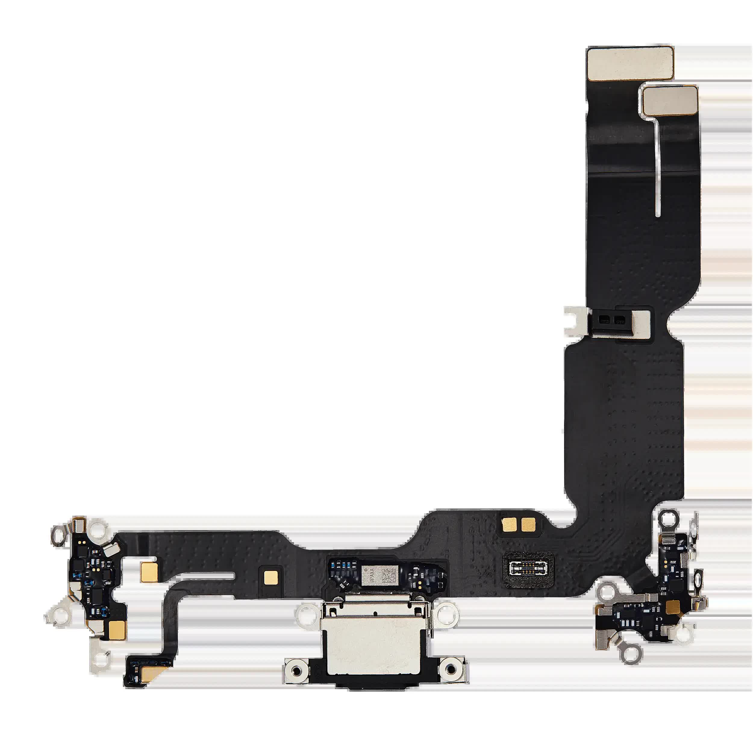 Ladebuchse Flexkabel für iPhone 15 Plus (Premium) (Black (Schwarz))