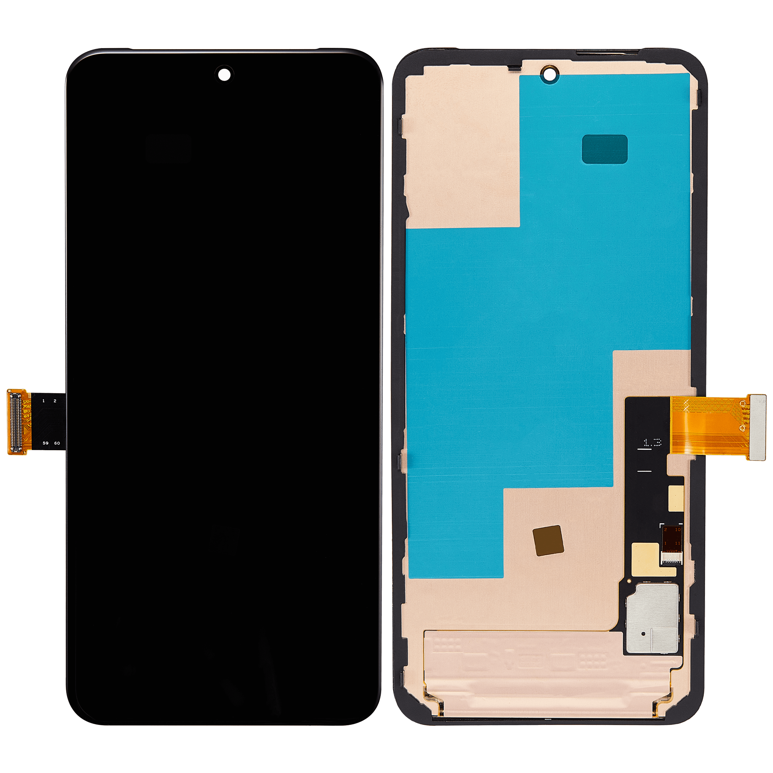 OLED Display mit Rahmen (ohne Fingerprint Sensor) für Google Pixel 8 (professionell aufgearbeitet) – Bild 2