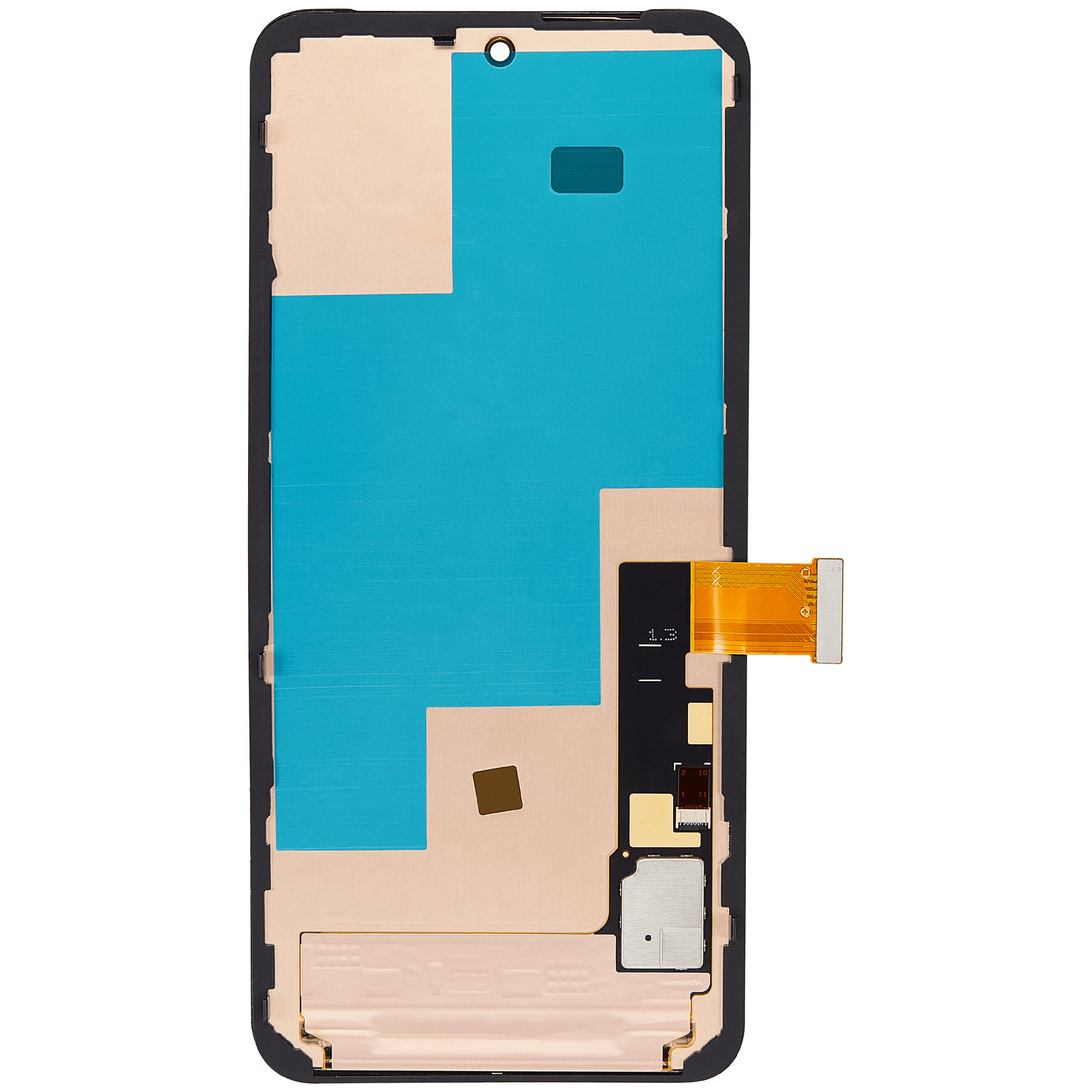 OLED Display mit Rahmen (ohne Fingerprint Sensor) für Google Pixel 8 (professionell aufgearbeitet) – Bild 4