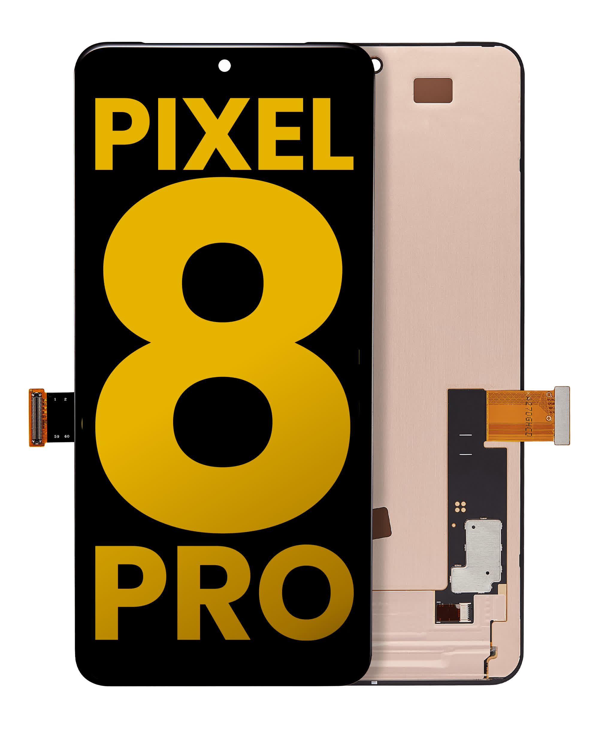OLED Display ohne Rahmen (ohne Fingerprint Sensor) für Google Pixel 8 Pro (professionell aufgearbeitet)