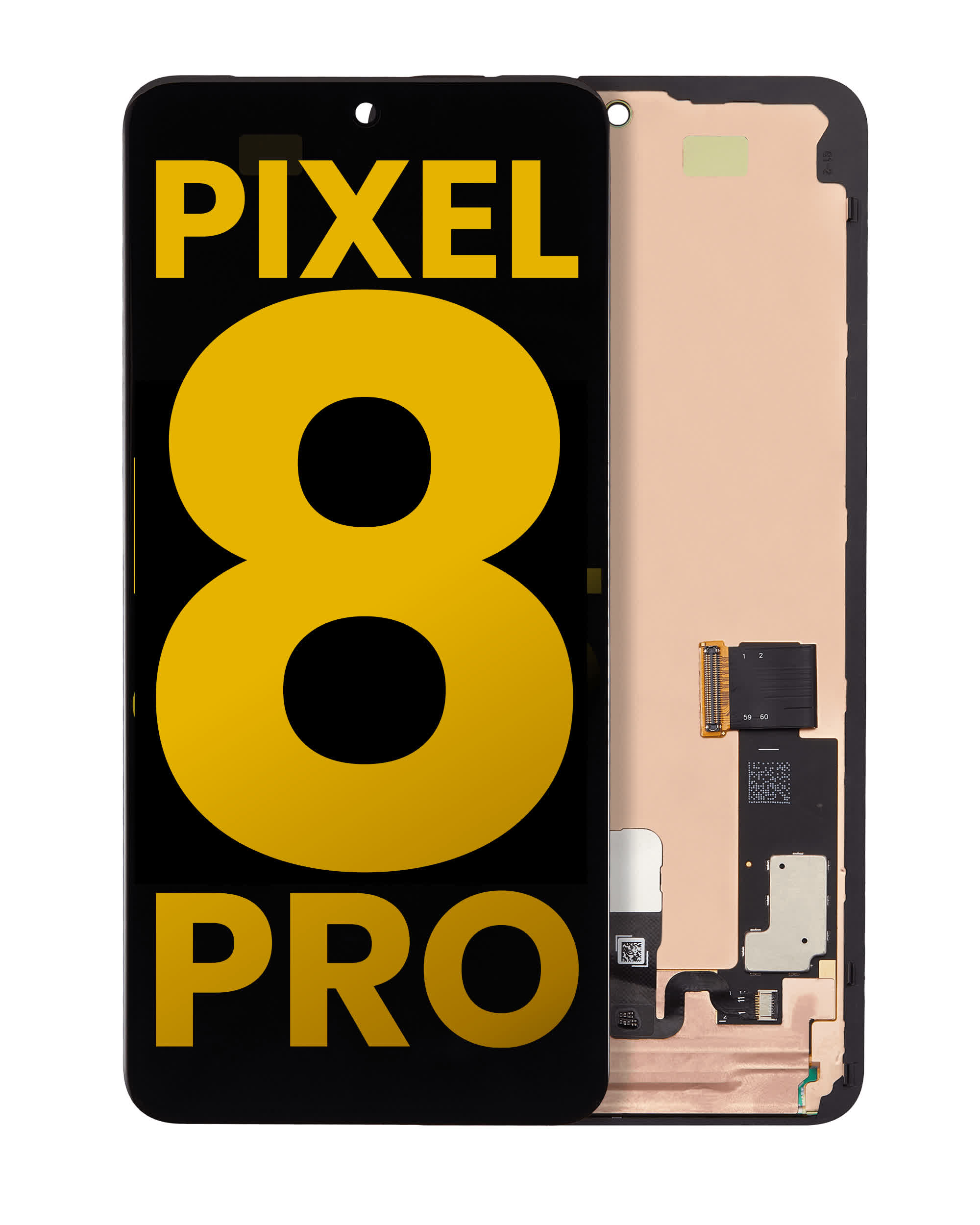 OLED Display mit Rahmen (mit Fingerprint Sensor) für Google Pixel 8 Pro (professionell aufgearbeitet)
