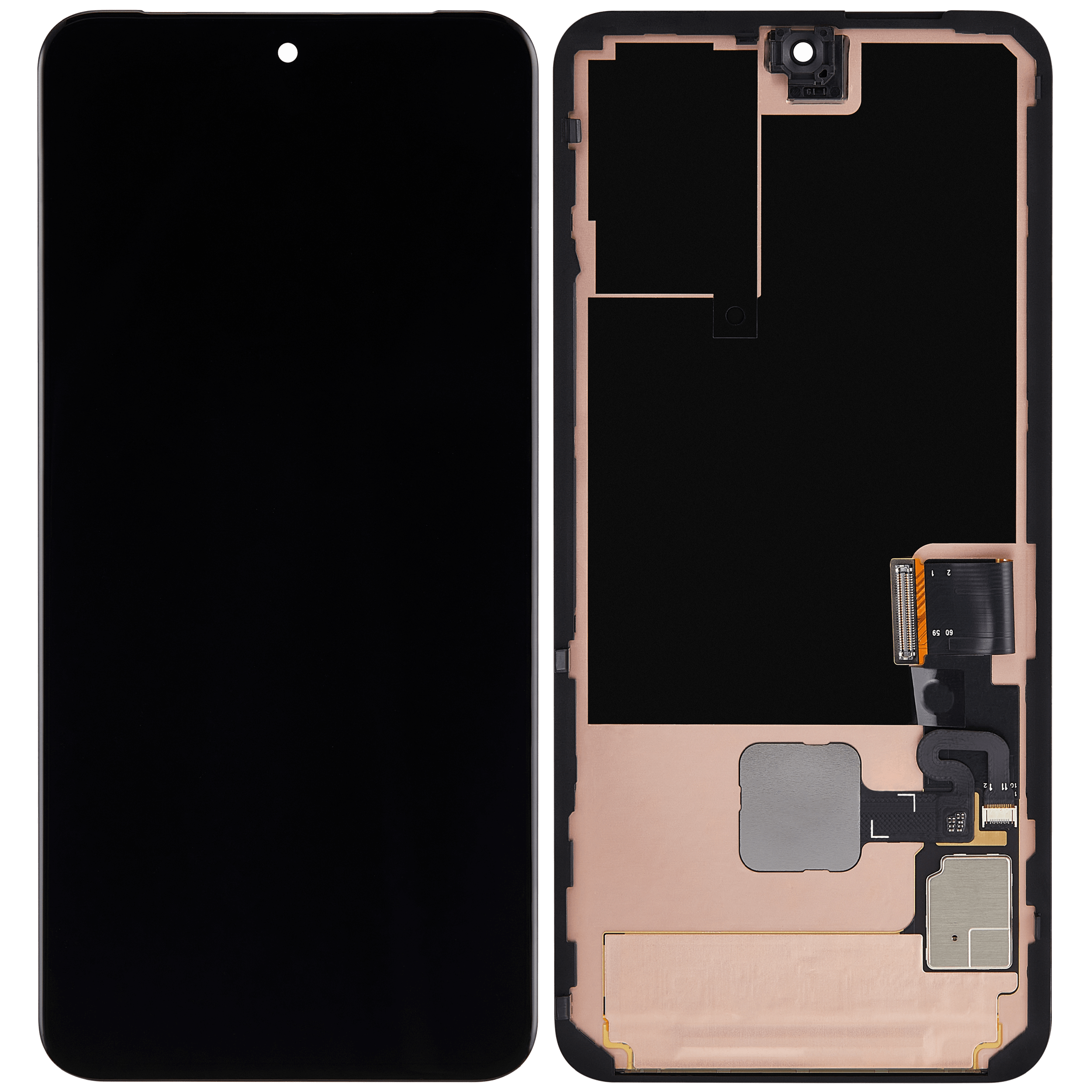 OLED Display mit Rahmen (mit Fingerprint Sensor) für Google Pixel 8 (professionell aufgearbeitet) – Bild 2