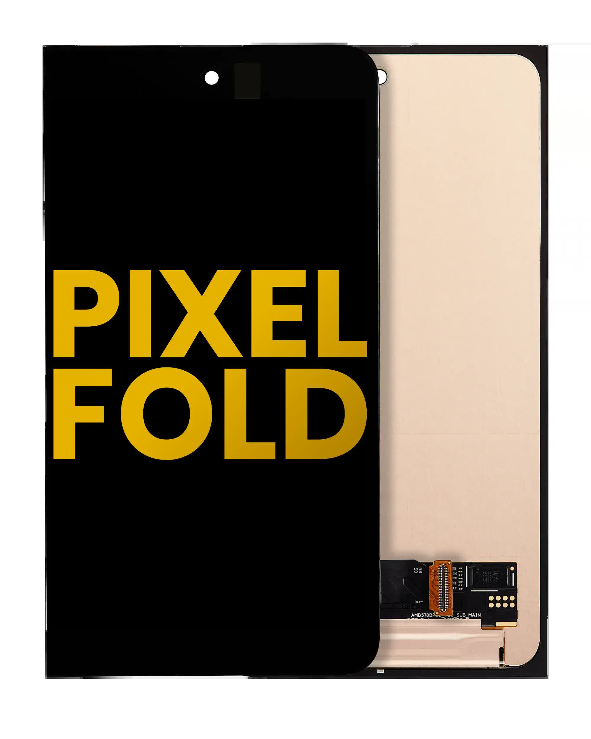 Outer OLED Display ohne Rahmen für Google Pixel Fold (professionell aufgearbeitet)