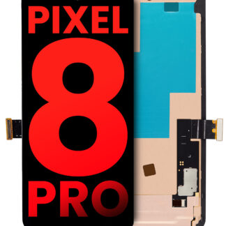 OLED Display mit Rahmen (ohne Fingerprint Sensor) für Google Pixel 8 Pro (Aftermarket Plus)