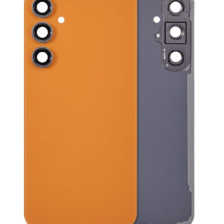 Rückdeckelglas mit Kameraglas für Samsung Galaxy S23 FE 5G (Aftermarket Plus) (Tangerine)