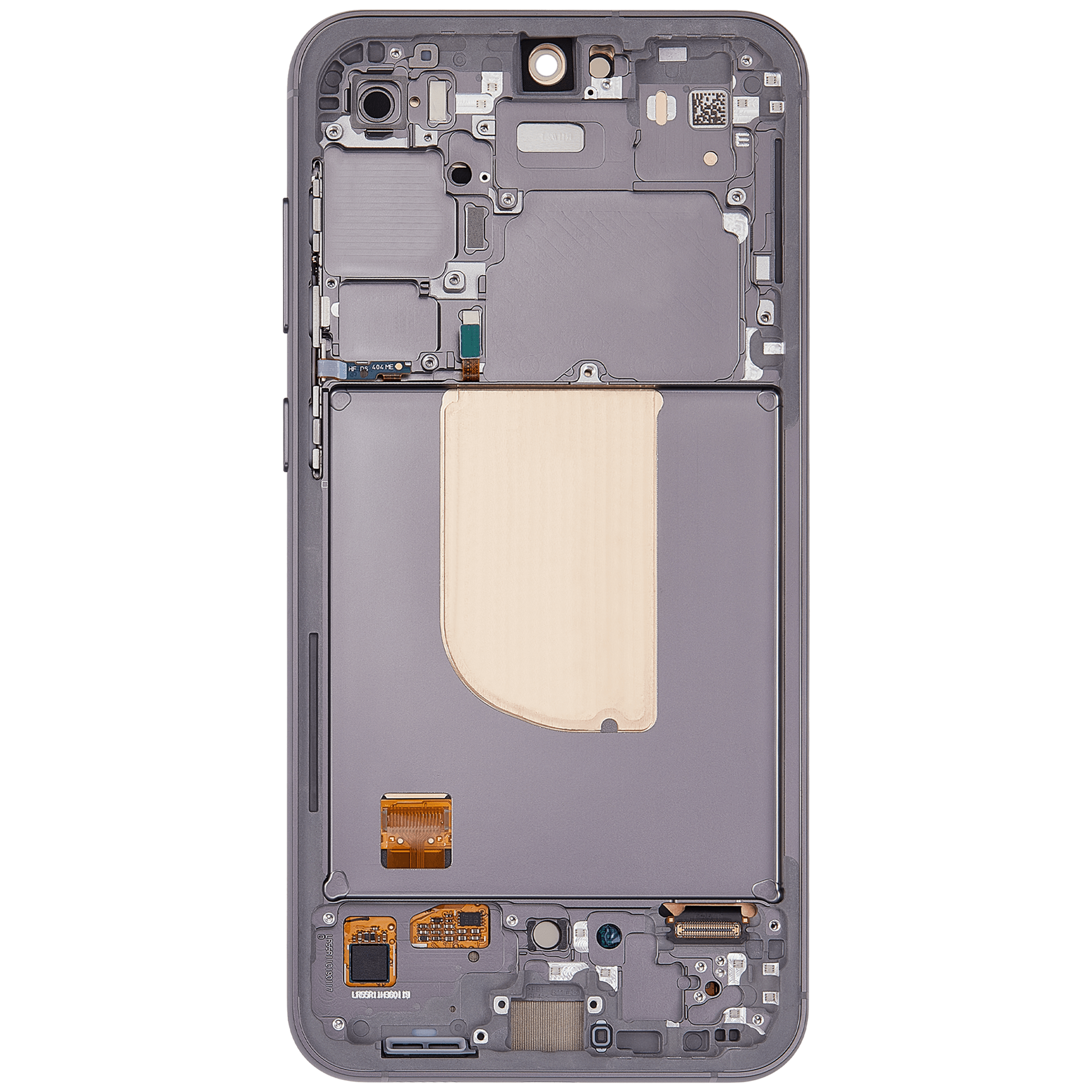 OLED Display mit Rahmen für Samsung Galaxy S23 FE 5G (US & International Version) (professionell aufgearbeitet) (Graphite) – Bild 4