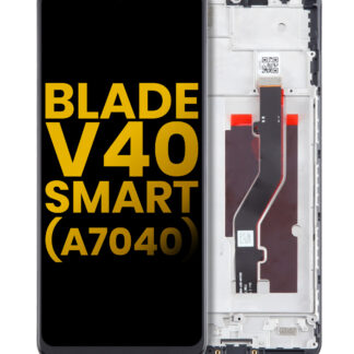 LCD Display mit Rahmen für ZTE Blade V40 Smart (A7040) (professionell aufgearbeitet)