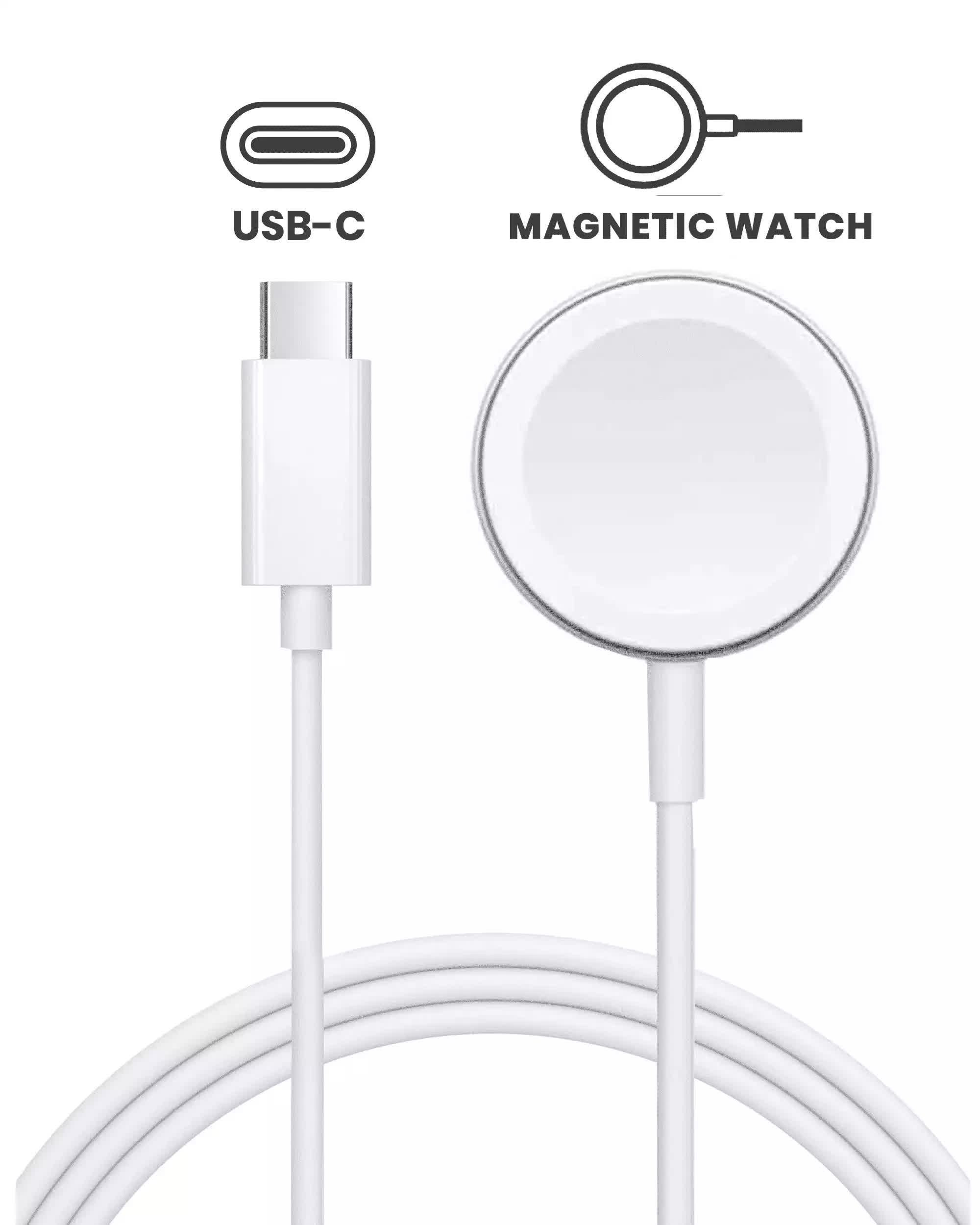 USB-C Magnetic Watch Ladekabel für All Watch Series (1 m / 3.3 ft) (Original Grade neu) (Bulk-Verpackung)