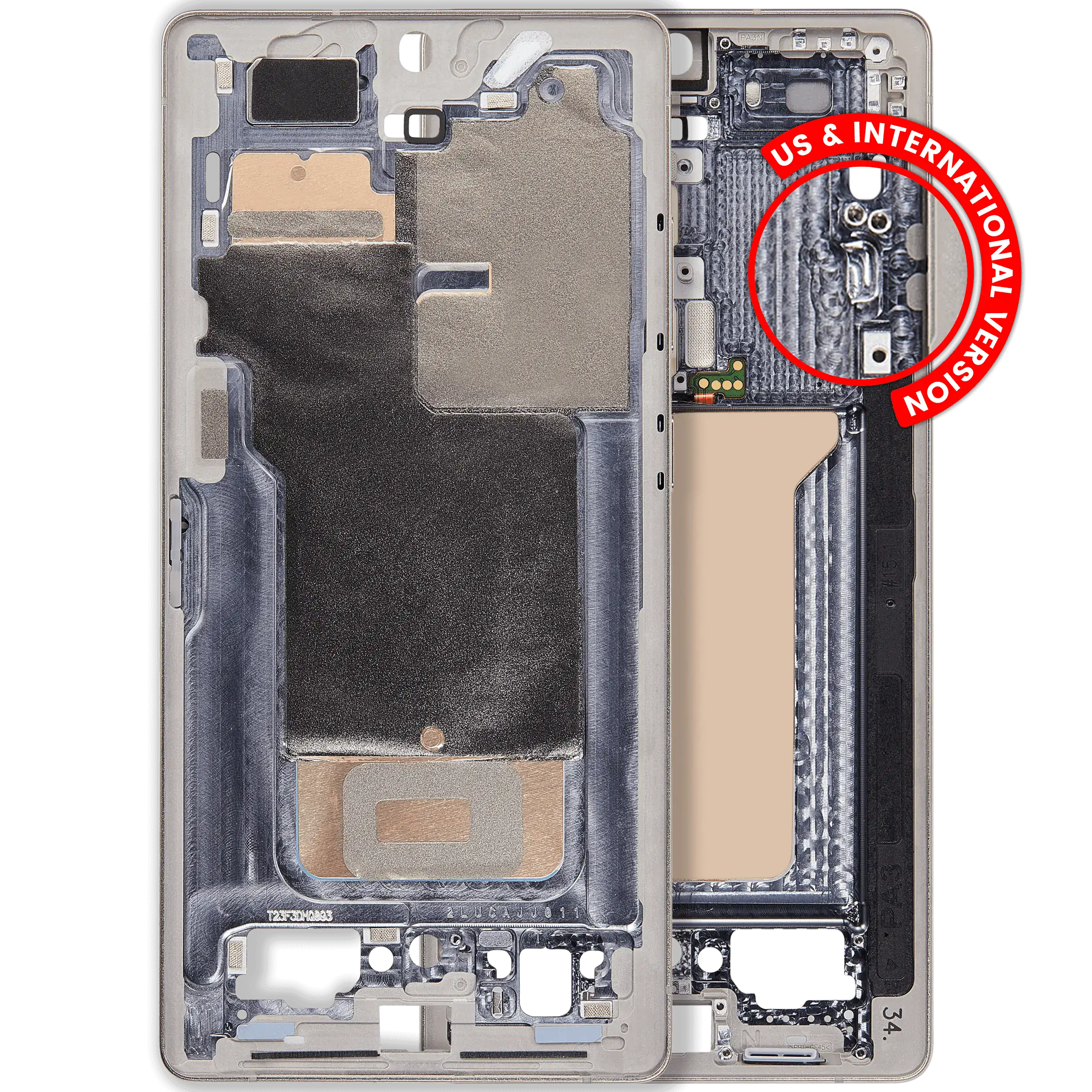 Mittelrahmen für Samsung Galaxy S23 FE (US & International Version) (Cream) – Bild 3