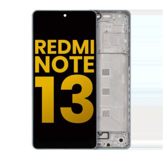 OLED Display mit Rahmen für Xiaomi Redmi Note 13 5G (professionell aufgearbeitet) (Blue (Blau))