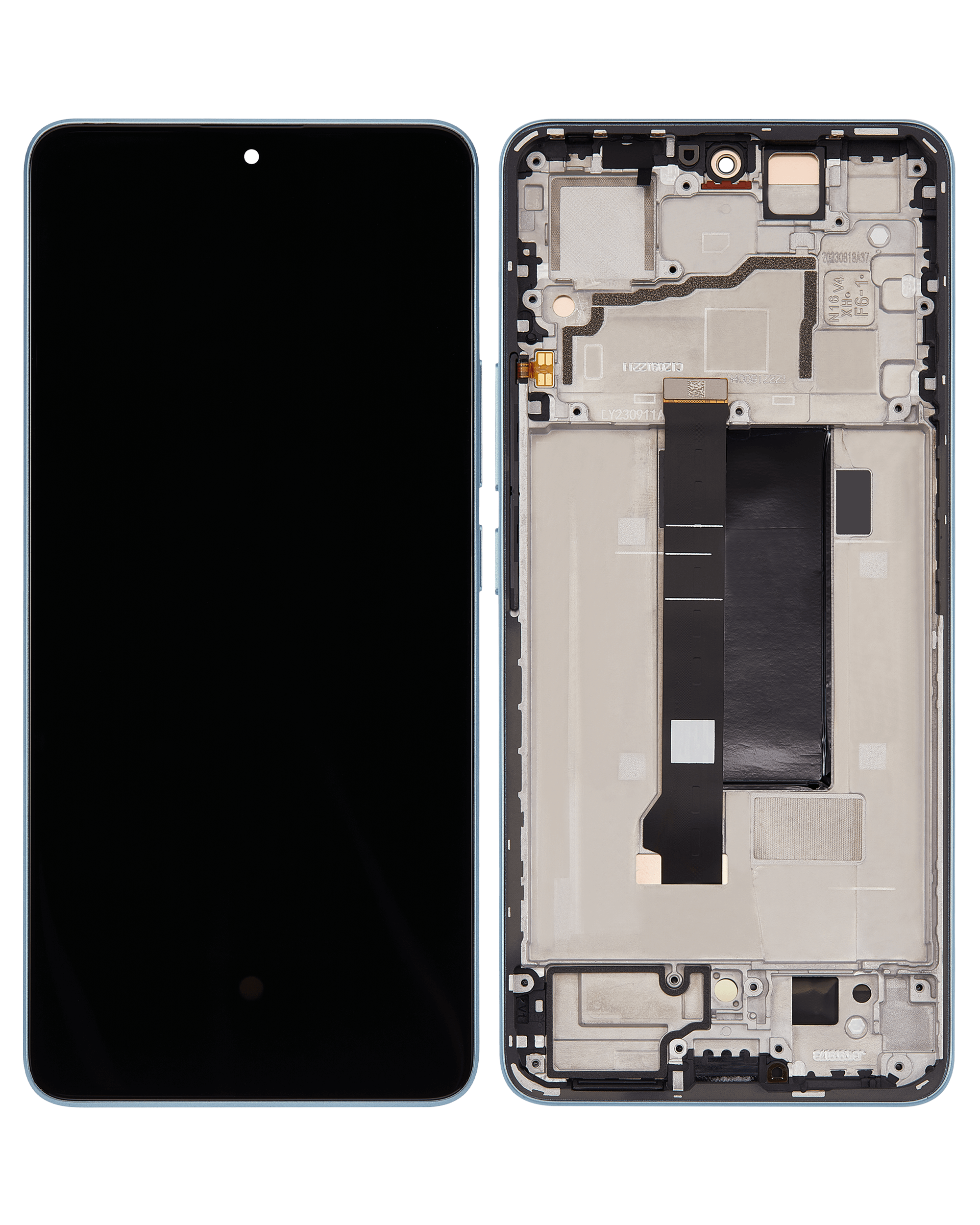OLED Display mit Rahmen für Xiaomi Redmi Note 13 Pro 5G (professionell aufgearbeitet) (Blue (Blau)) – Bild 3