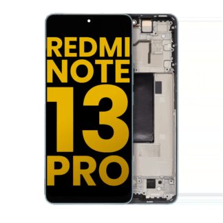 OLED Display mit Rahmen für Xiaomi Redmi Note 13 Pro 5G (professionell aufgearbeitet) (Blue (Blau))