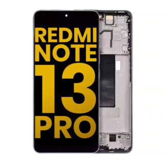 OLED Display mit Rahmen für Xiaomi Redmi Note 13 Pro 5G (professionell aufgearbeitet) (Violet (Violett))