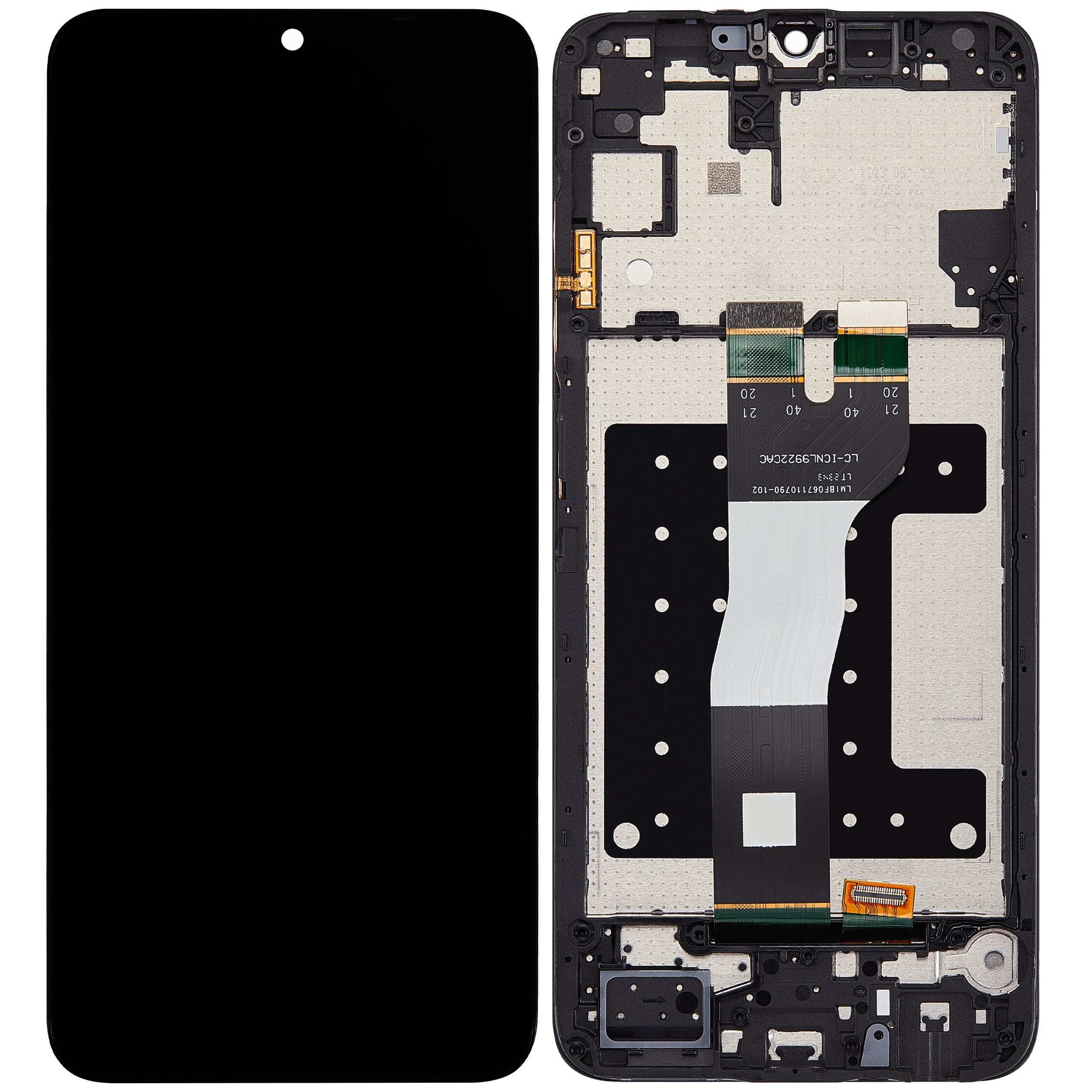 LCD Display mit Rahmen für Samsung Galaxy A05s (A057 / 2023) (professionell aufgearbeitet) – Bild 2