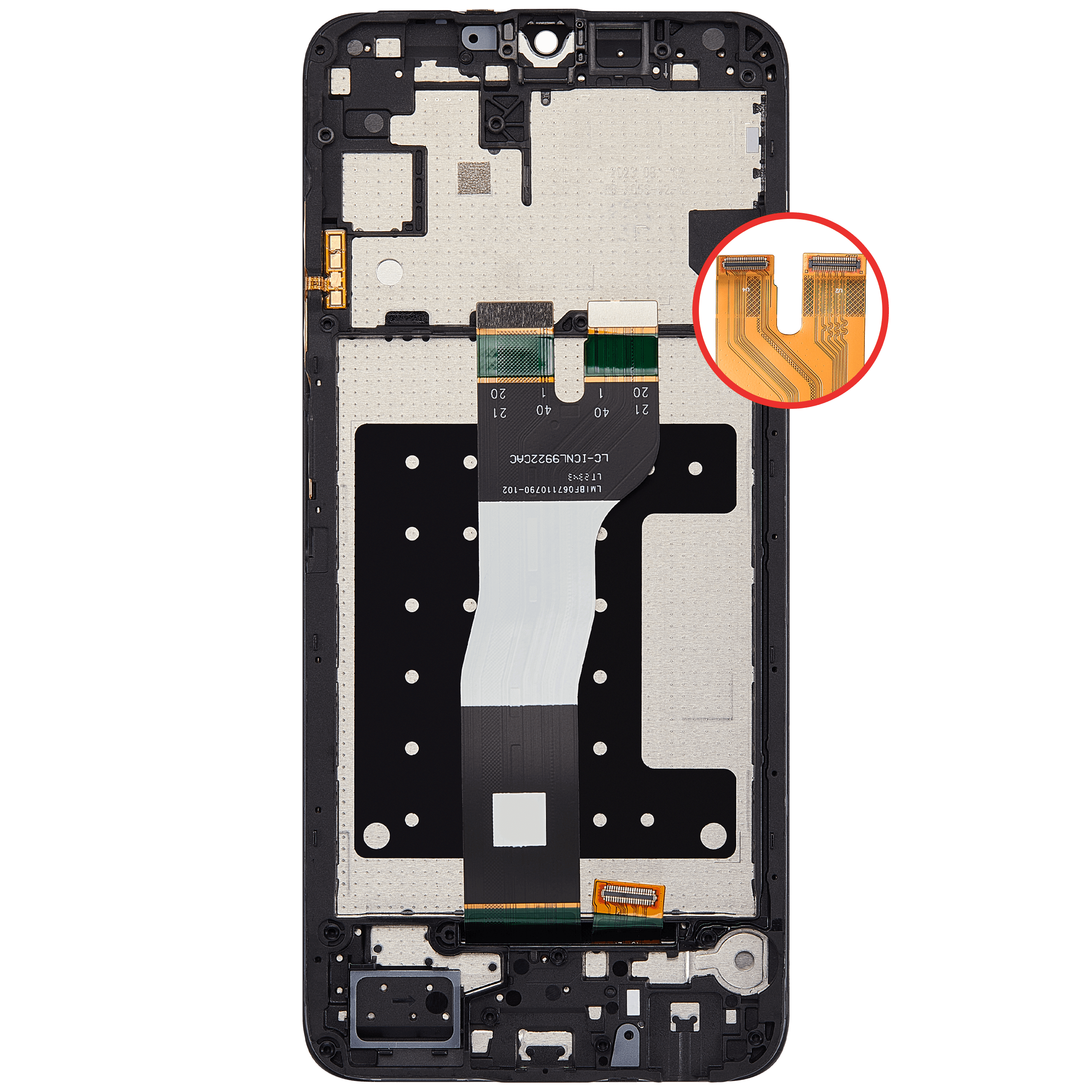 LCD Display mit Rahmen für Samsung Galaxy A05s (A057 / 2023) (professionell aufgearbeitet) – Bild 4