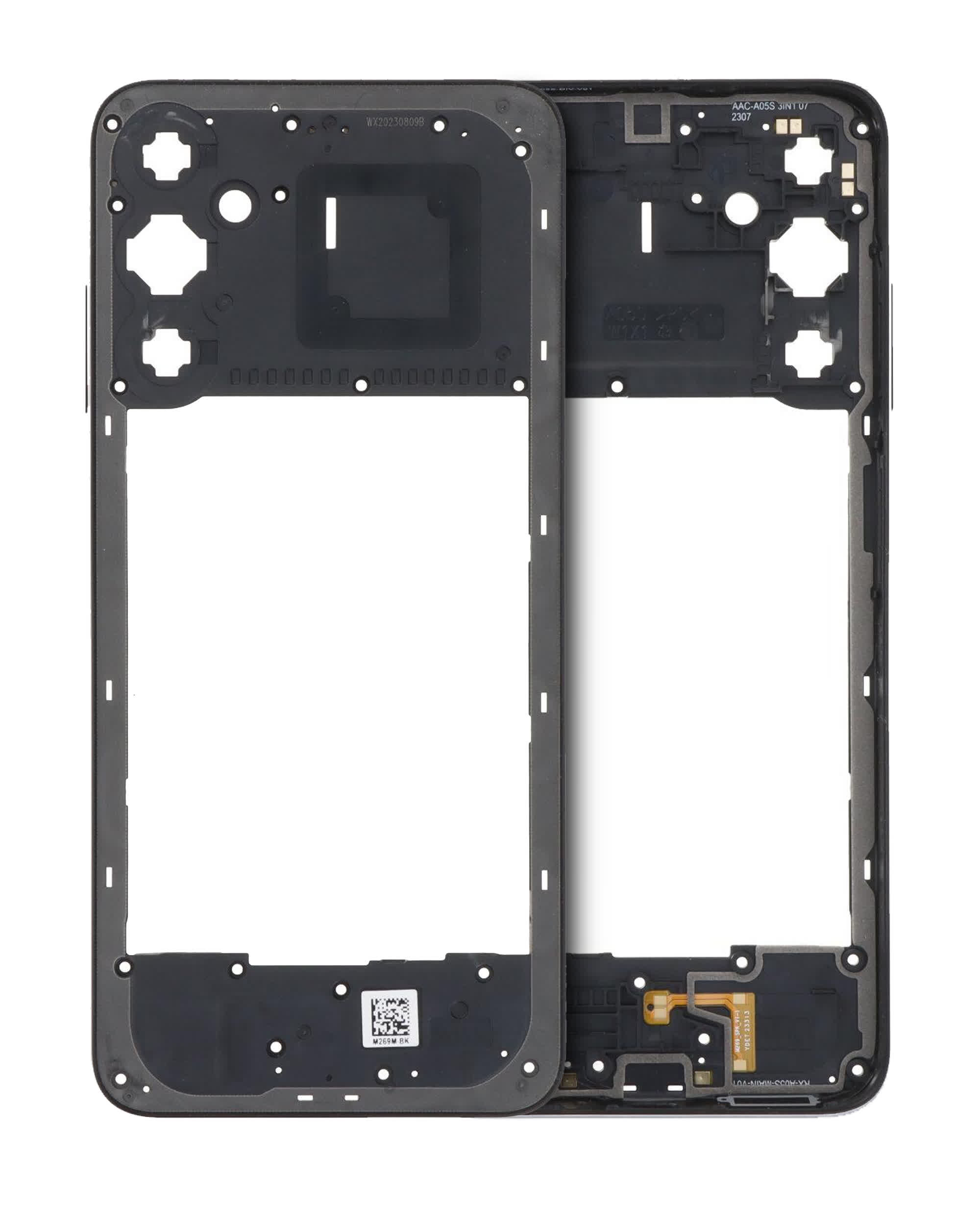Mittelrahmen für Samsung Galaxy A05S (A057 / 2023) (Black (Schwarz))