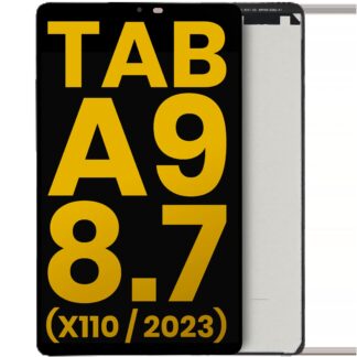 LCD Display ohne Rahmen für Samsung Galaxy Tab A9 (X110/X115/X117) (2023) (LTE) (professionell aufgearbeitet) (Black (Schwarz))