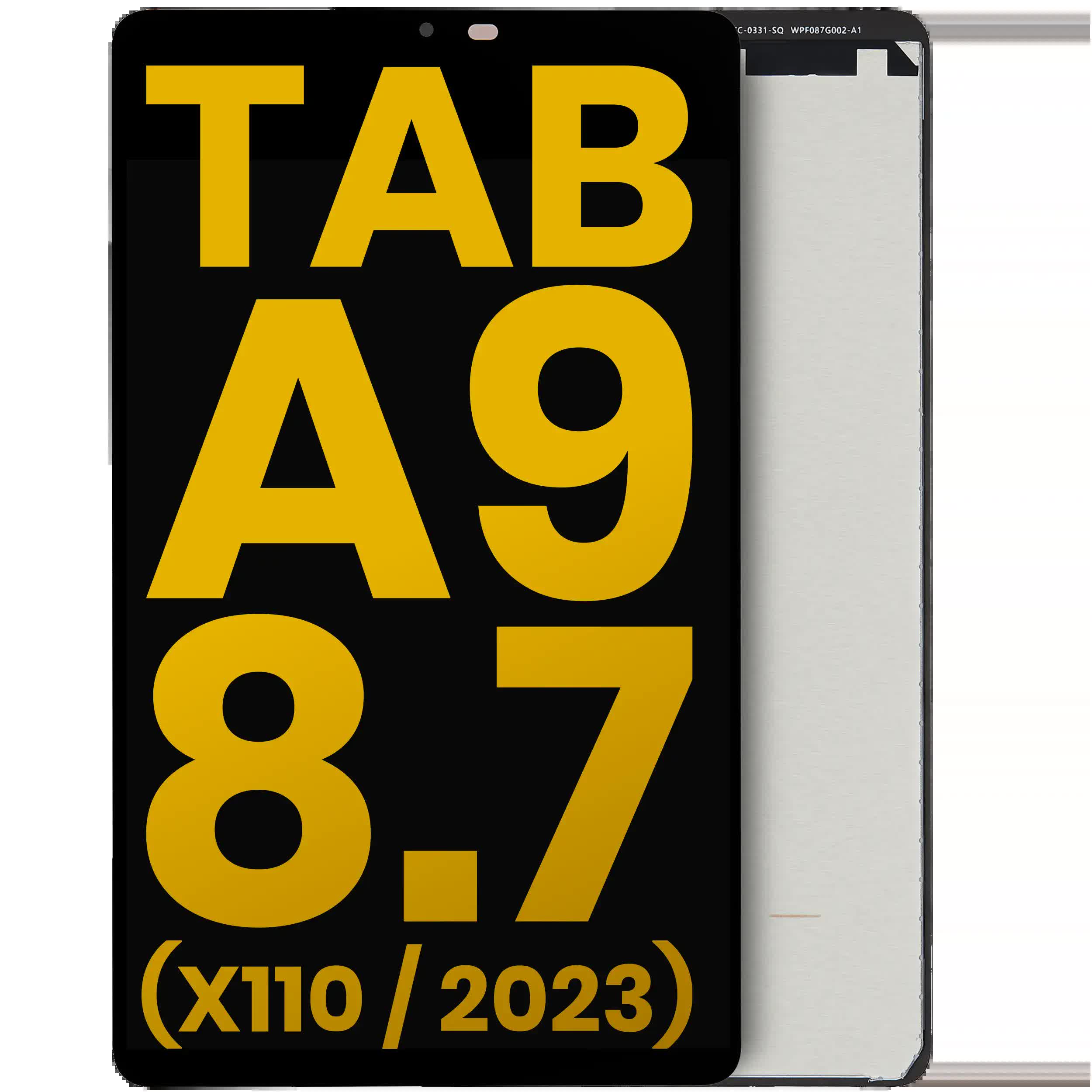 LCD Display ohne Rahmen für Samsung Galaxy Tab A9 (X110/X115/X117) (2023) (LTE) (professionell aufgearbeitet) (Black (Schwarz))