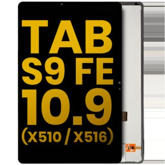 LCD Display ohne Rahmen für Samsung Galaxy Tab S9 FE 10.9" (X510 / X516) (2023) (professionell aufgearbeitet) (Black (Schwarz))