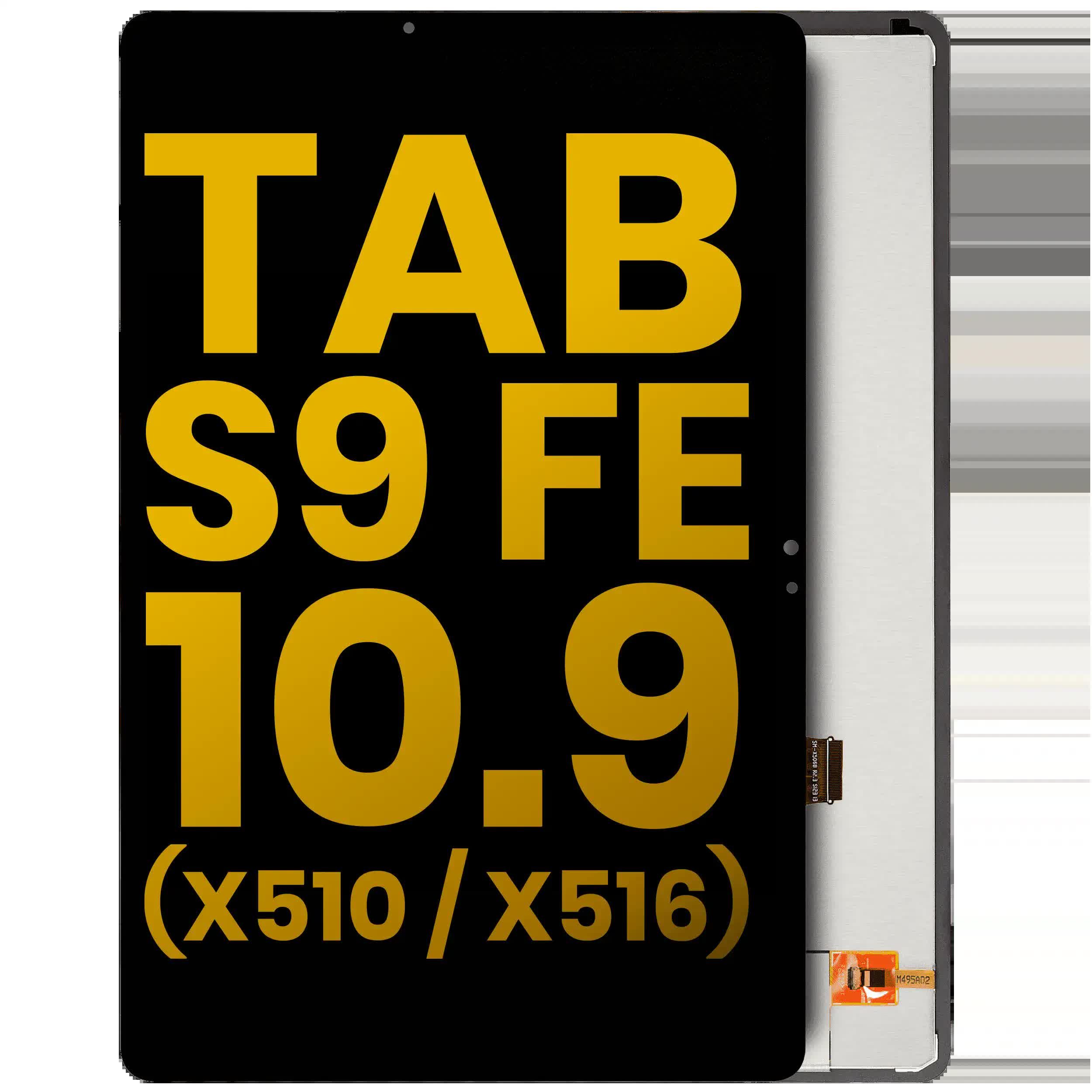 LCD Display ohne Rahmen für Samsung Galaxy Tab S9 FE 10.9" (X510 / X516) (2023) (professionell aufgearbeitet) (Black (Schwarz))