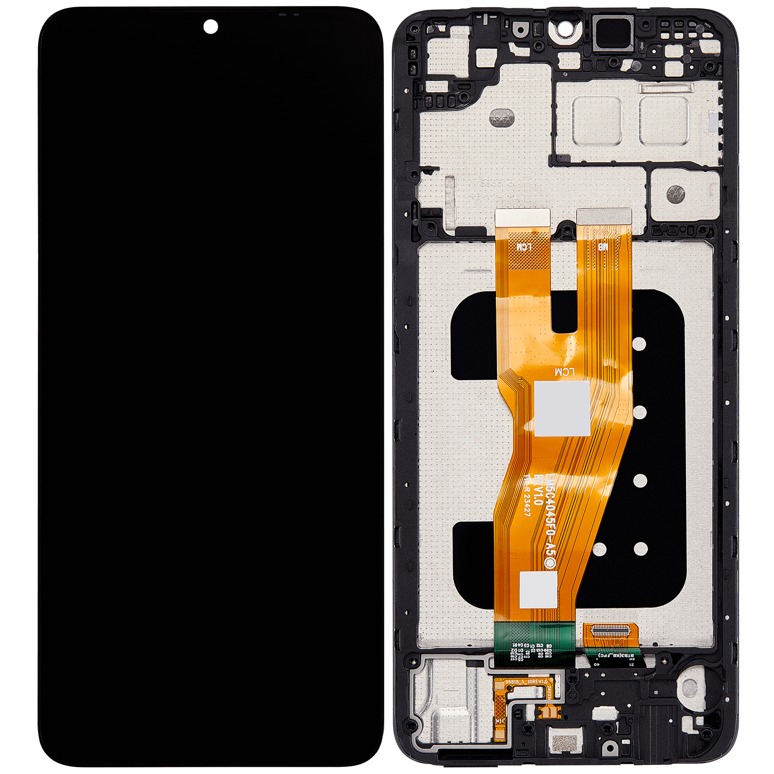 LCD Display mit Rahmen für Samsung Galaxy A05 (A055 / 2023) (professionell aufgearbeitet) – Bild 2
