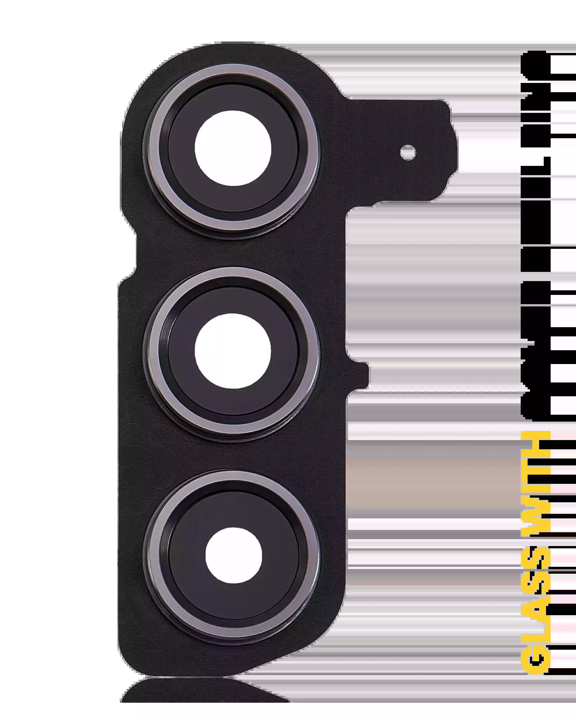 Rückkamera-Glas mit Abdeckung Blendenring für Samsung Galaxy S24 5G (Onyx Black)