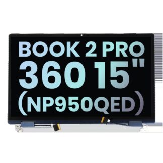 komplette LCD-Displayeinheit für Samsung Galaxy Book 2 Pro (360) 15" (NP950QED) (Service Pack) (Silver (Silber))