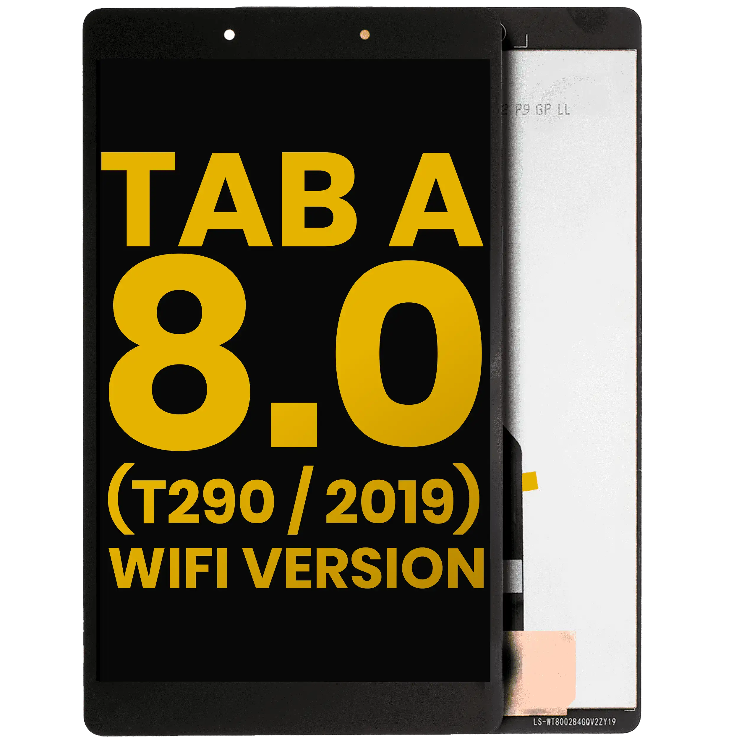 LCD Display ohne Rahmen für Samsung Galaxy Tab A 10.1" (T510 / T515 / T517) (2019) (Service Pack) (Black (Schwarz)) – Bild 2