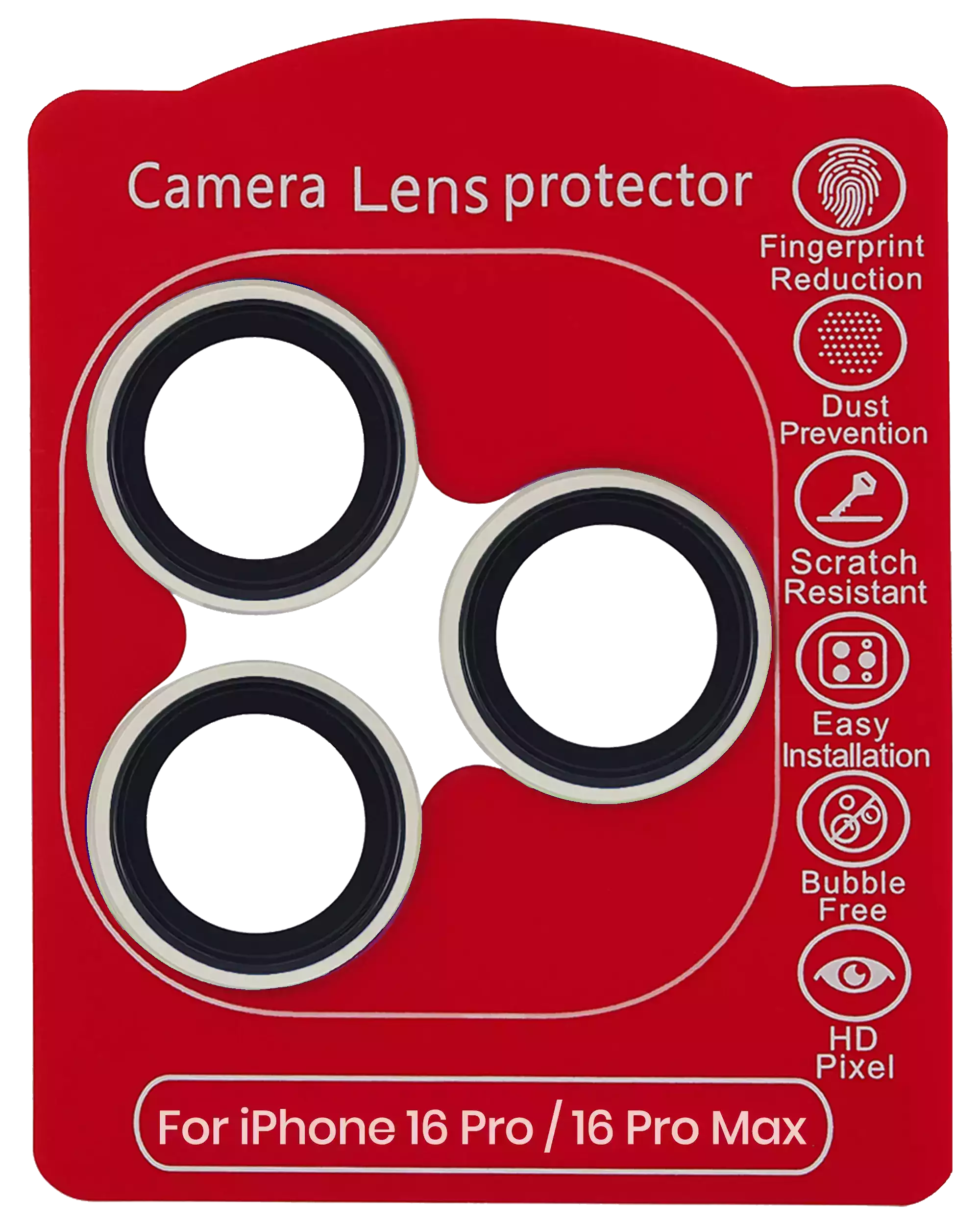 Casper Kameraglas Protector für iPhone 16 Pro / 16 Pro Max (Natural Titanium) (Clear (Transparent)) – Bild 2