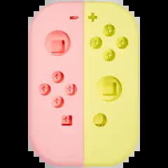 Gehäuseschale für Nintendo Switch Joy Con Controller (Pink / Yellow)