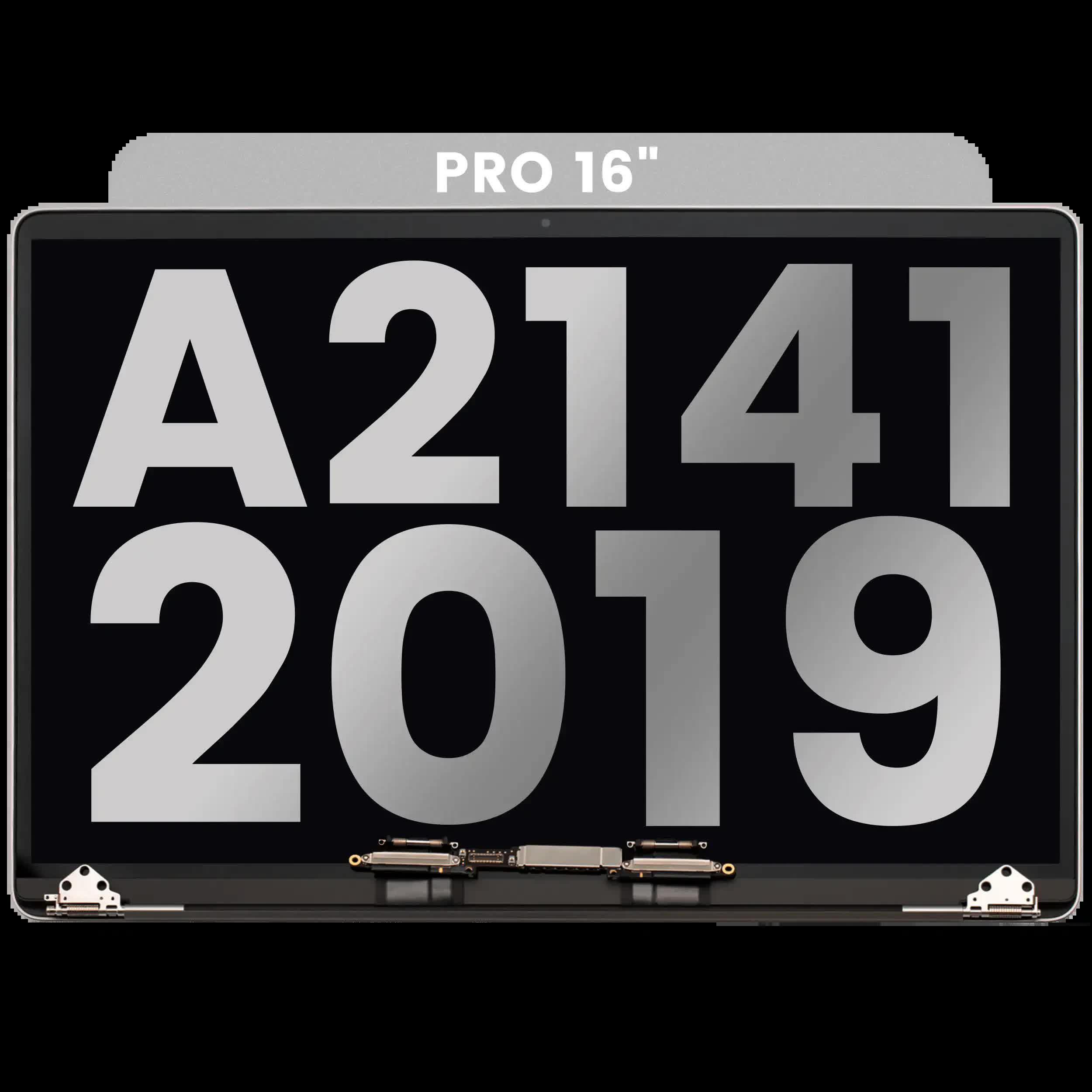 komplette LCD-Displayeinheit für MacBook Pro 16" A2141 (2019) (ausgebautes Originalteil: Grade C) (Space Gray)