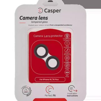 Casper Kameraglas Protector für iPhone 16 / 16 Plus (Black (Schwarz)) (Clear (Transparent))