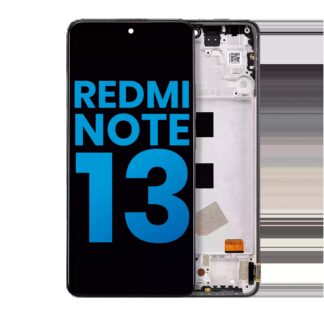 LCD Display mit Rahmen für Xiaomi Redmi Note 13 4G (Aftermarket: Incell) (Midnight Black (Schwarz))