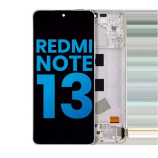 LCD Display mit Rahmen für Xiaomi Redmi Note 13 4G (Aftermarket: Incell) (Mint Green)