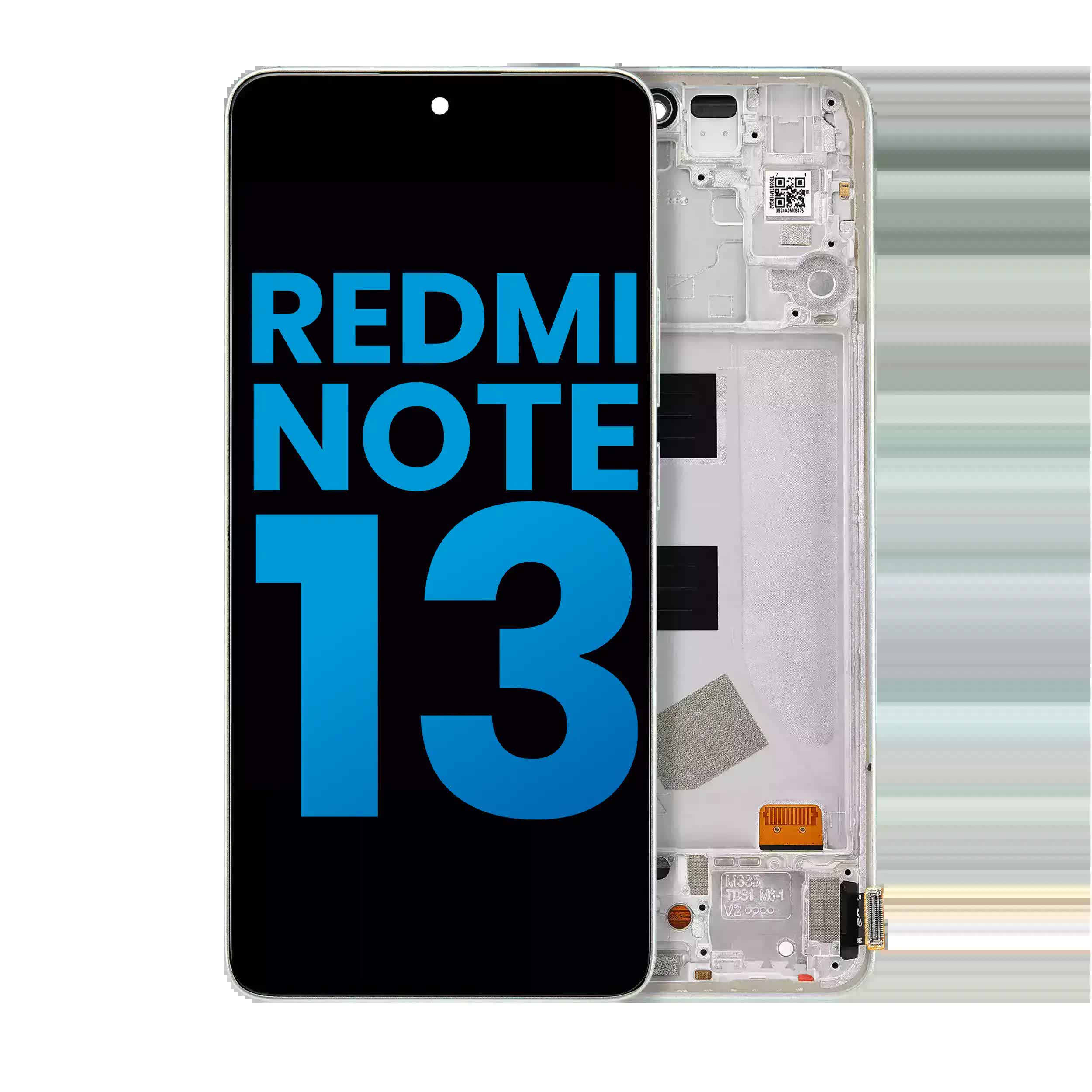 LCD Display mit Rahmen für Xiaomi Redmi Note 13 4G (Aftermarket: Incell) (Mint Green)
