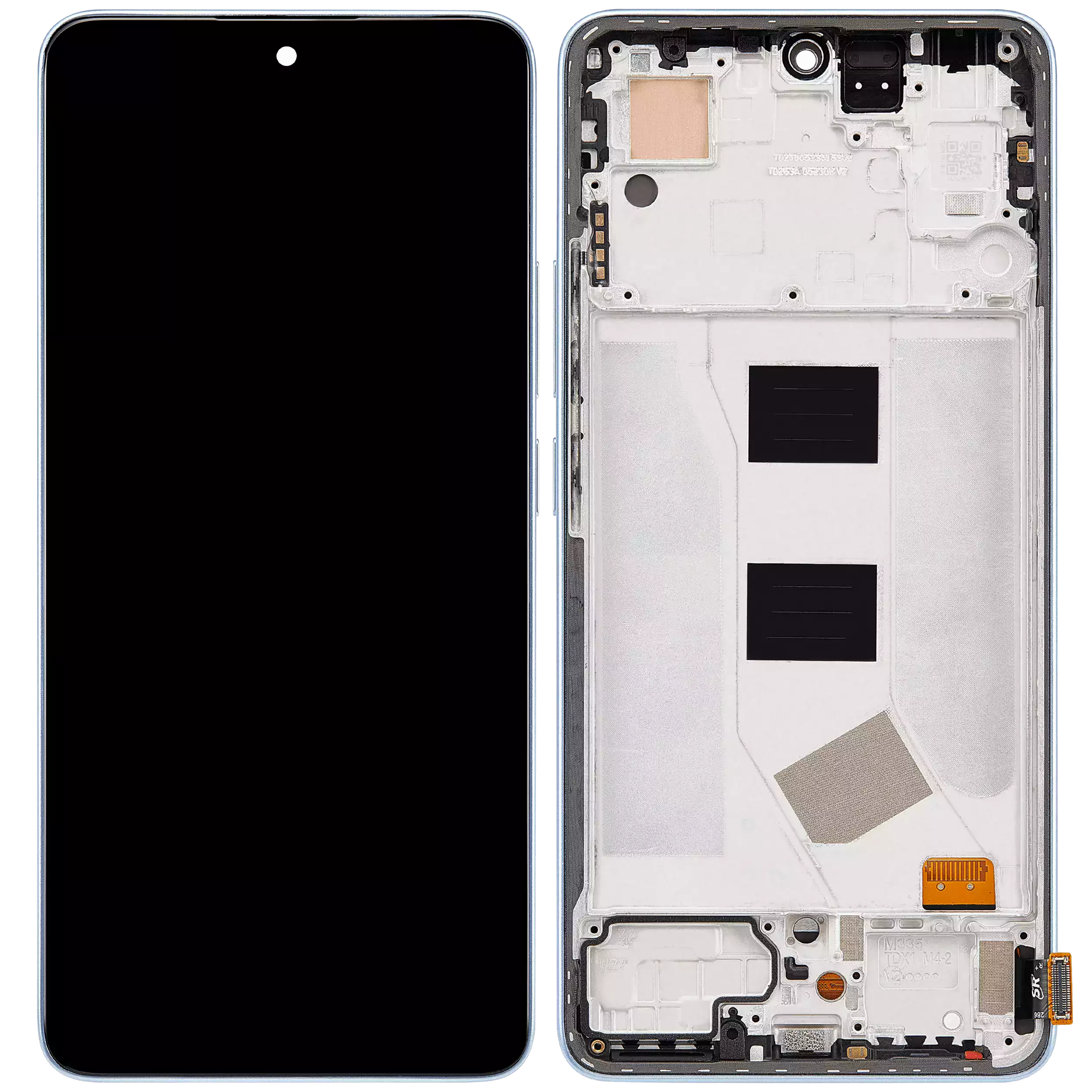 LCD Display mit Rahmen für Xiaomi Redmi Note 13 4G (Aftermarket: Incell) (Ice Blue) – Bild 2