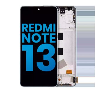 LCD Display mit Rahmen für Xiaomi Redmi Note 13 4G (Aftermarket: Incell) (Ice Blue)