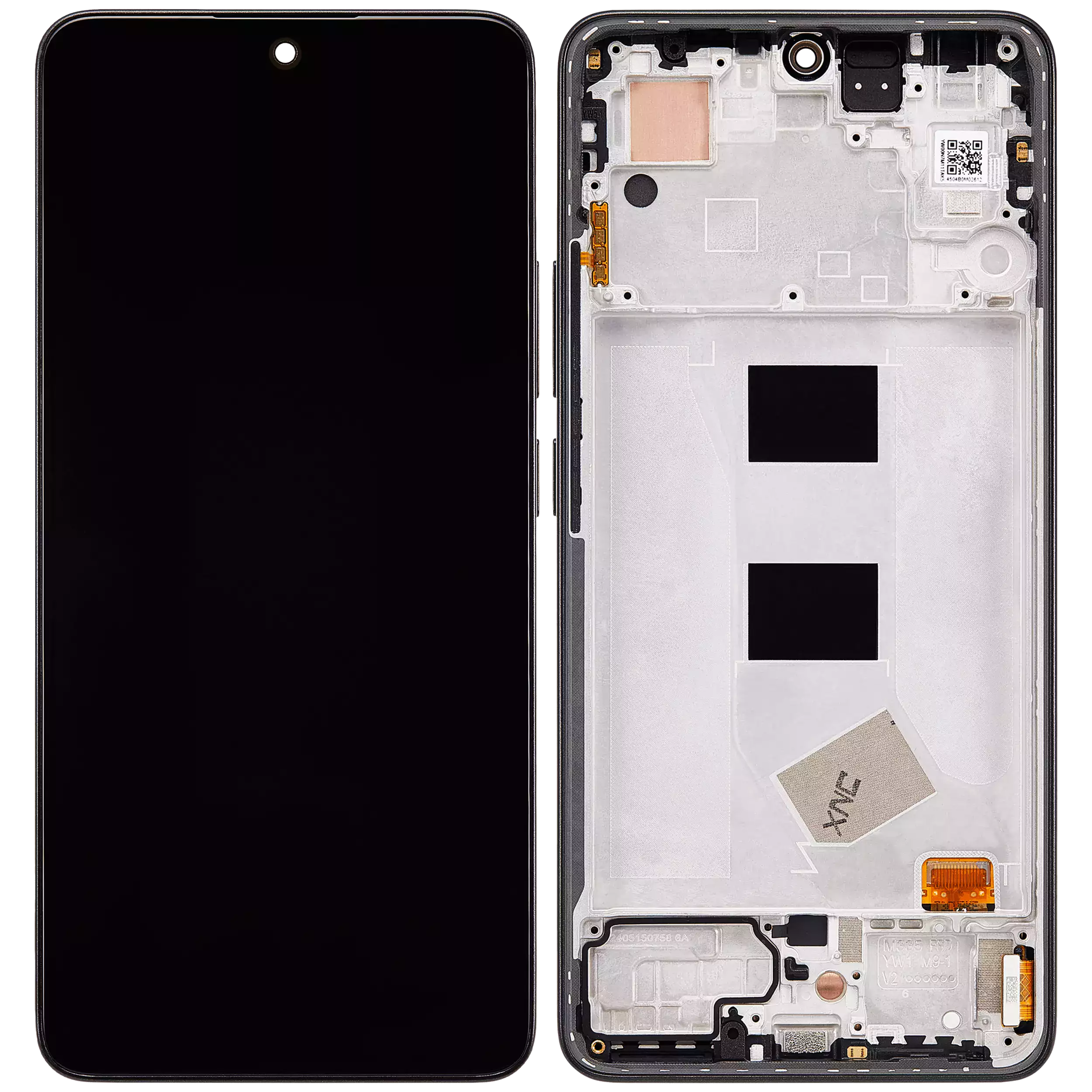 OLED Display mit Rahmen für Xiaomi Redmi Note 13 4G (professionell aufgearbeitet) (Midnight Black (Schwarz)) – Bild 2
