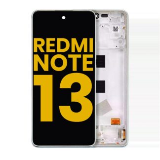 OLED Display mit Rahmen für Xiaomi Redmi Note 13 4G (professionell aufgearbeitet) (Mint Green)