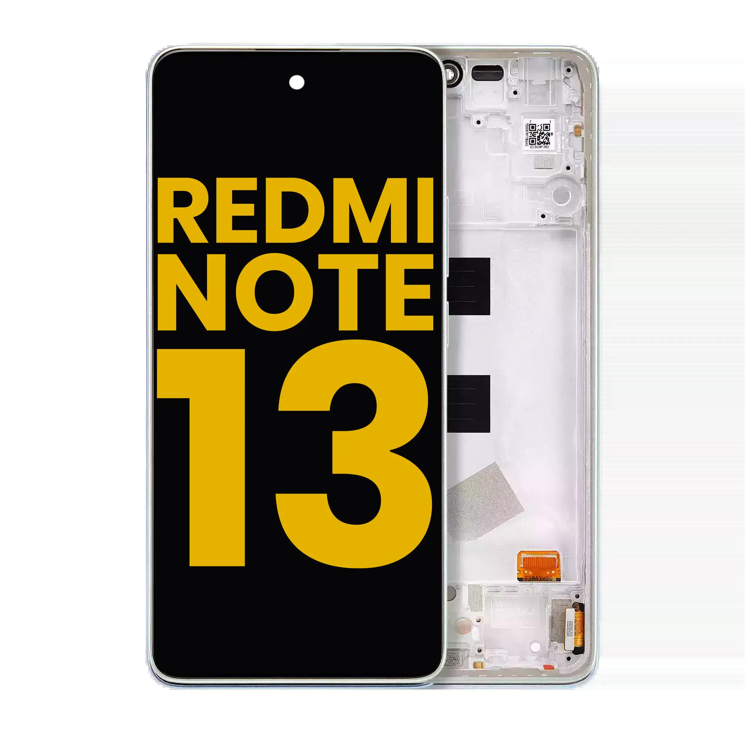OLED Display mit Rahmen für Xiaomi Redmi Note 13 4G (professionell aufgearbeitet) (Mint Green)