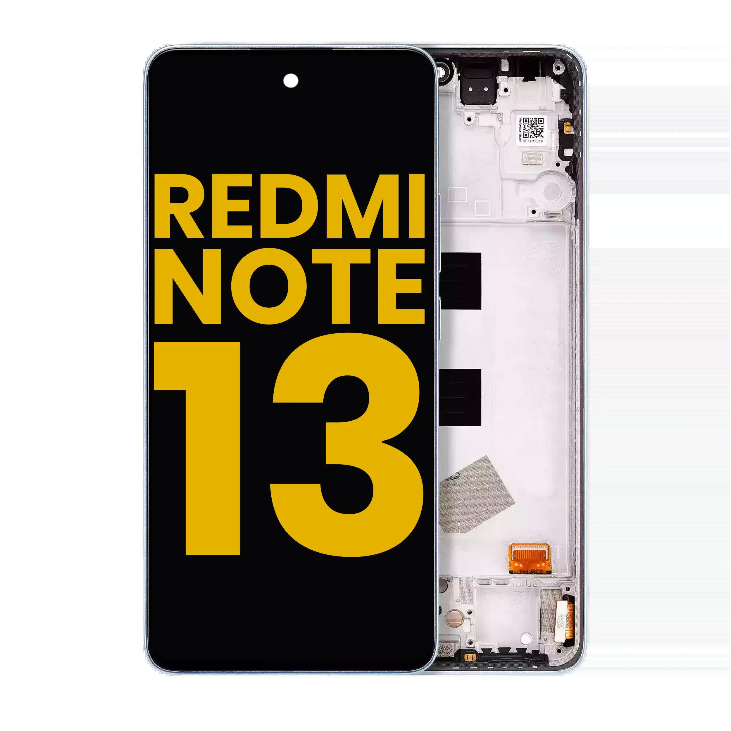 OLED Display mit Rahmen für Xiaomi Redmi Note 13 4G (professionell aufgearbeitet) (Ice Blue)