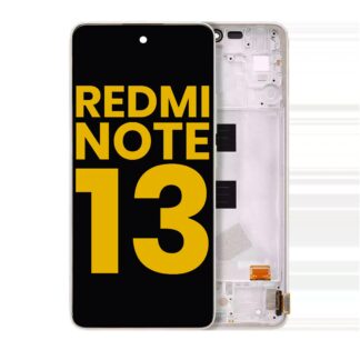 OLED Display mit Rahmen für Xiaomi Redmi Note 13 4G (professionell aufgearbeitet) (Ocean Sunset)