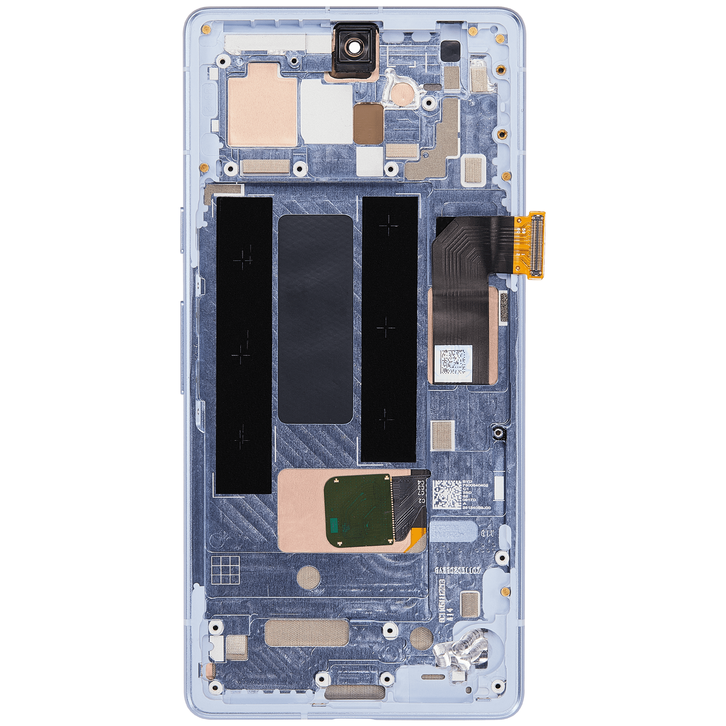 OLED Display mit Rahmen (mit Fingerprint Sensor) für Google Pixel 7a 5G (professionell aufgearbeitet) (Sea) – Bild 4
